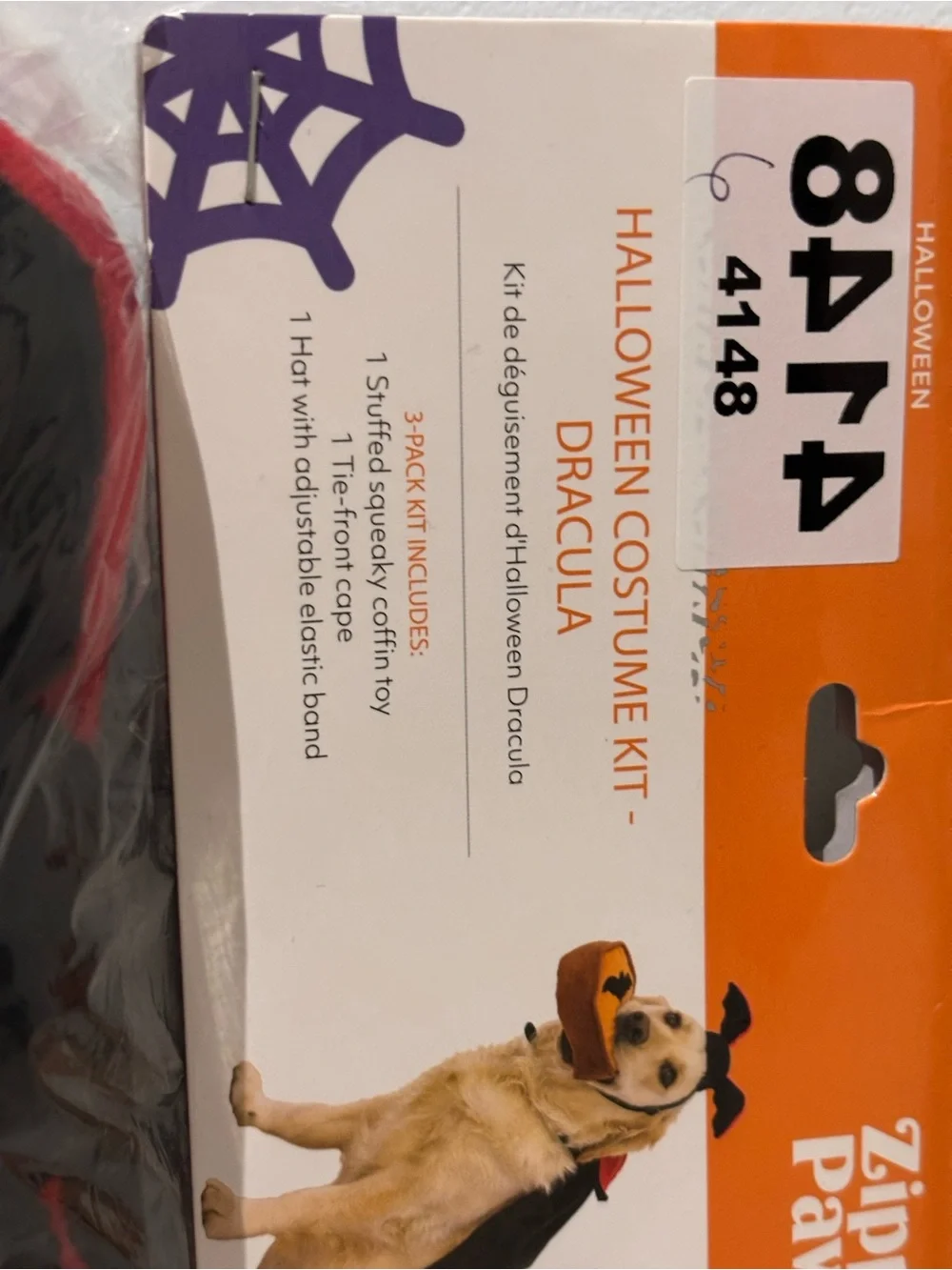 Dracula dog costume